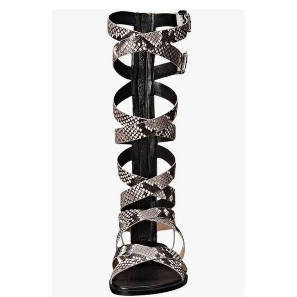 Michael Michael Kors Darby Tall Printed Snake Gladiator Sandals, NEW, Sz. 5.5 - Picture 1 of 5